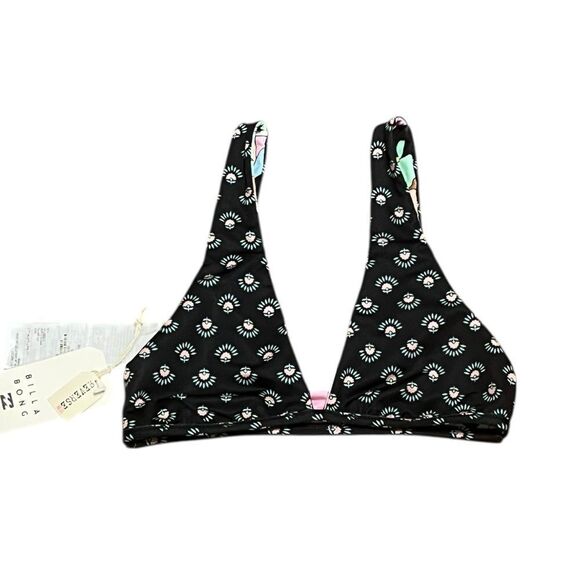 Billabong Women’s Reversible Colorful Patterned Bikini Top, Don’t Trip, S, NWT - Picture 6 of 9